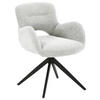 ARMLEHNSTUHL  in Eisen Bouclé  - Schwarz/Grau, LIFESTYLE, Holz/Textil (63/83/61cm) - MID.YOU
