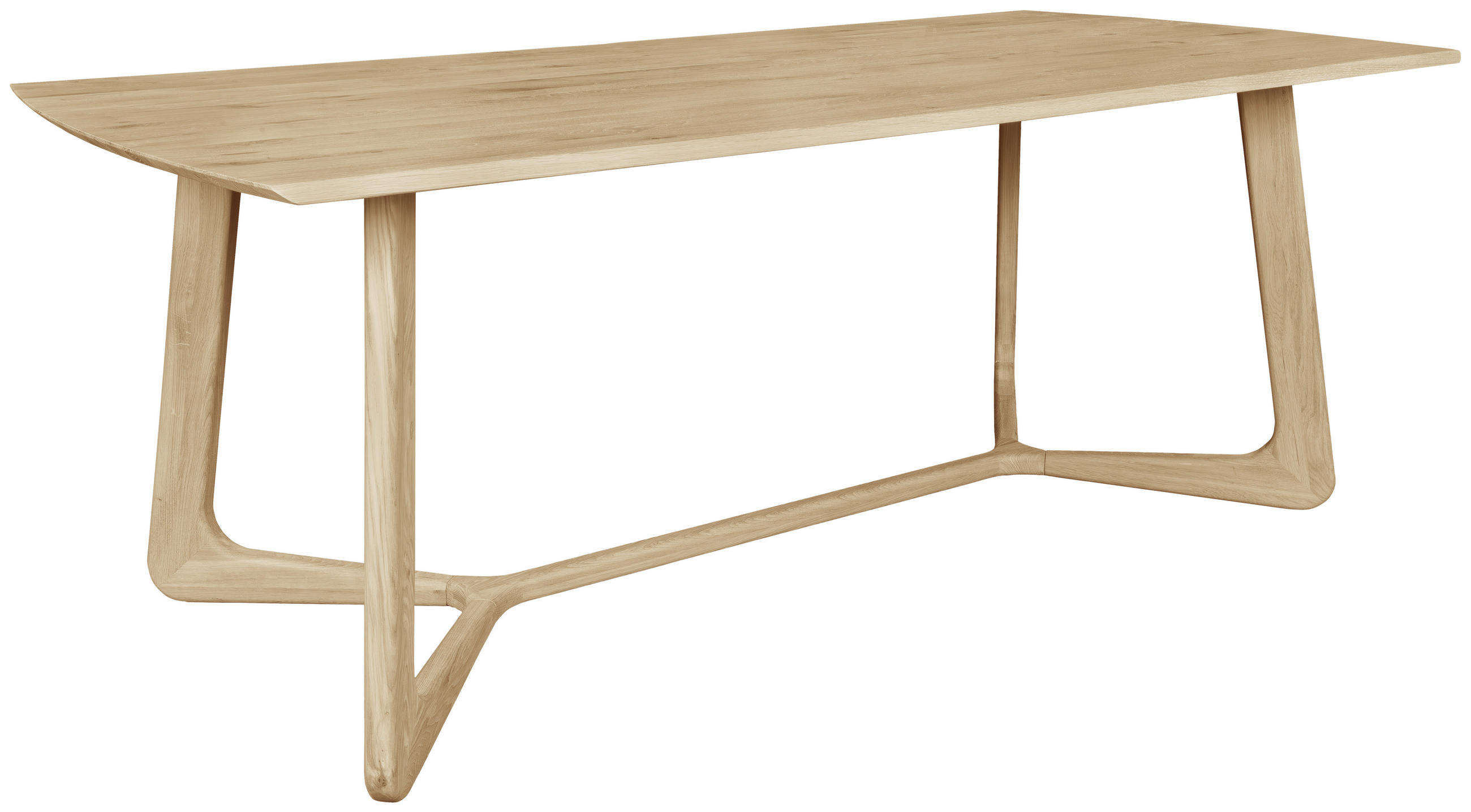 Linea Natura Esstisch Eiche Bianco 100x76x240 cm