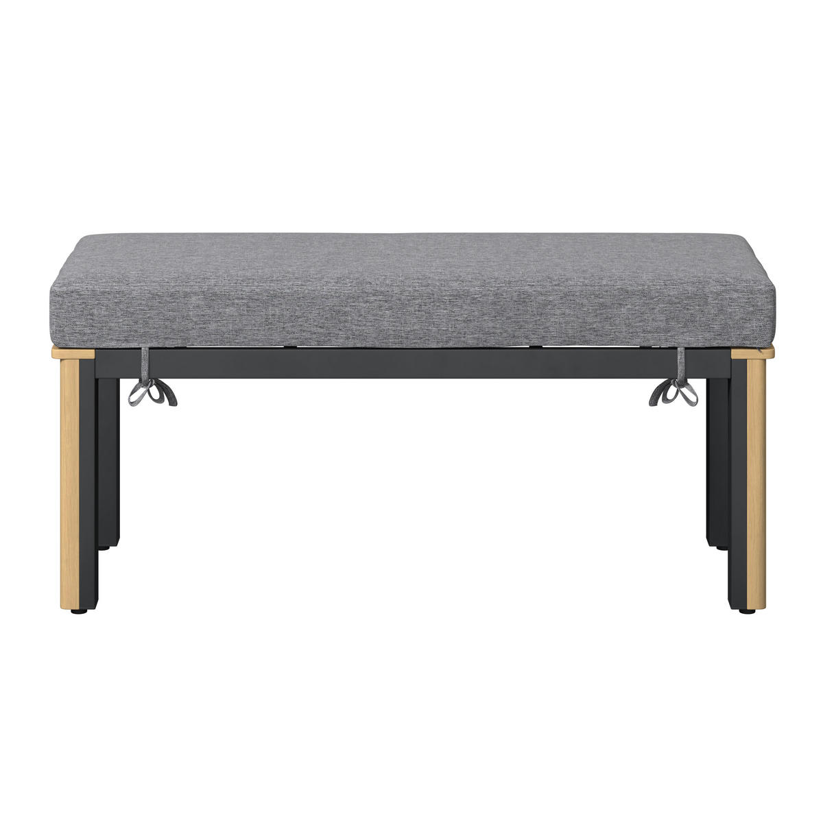 VRTNA GARNITURA   drvo, metal, tekstil  antracit, siva, boje tikovine  - boje tikovine/siva, Design, drvo/metal (230/230cm) - Ambia Garden