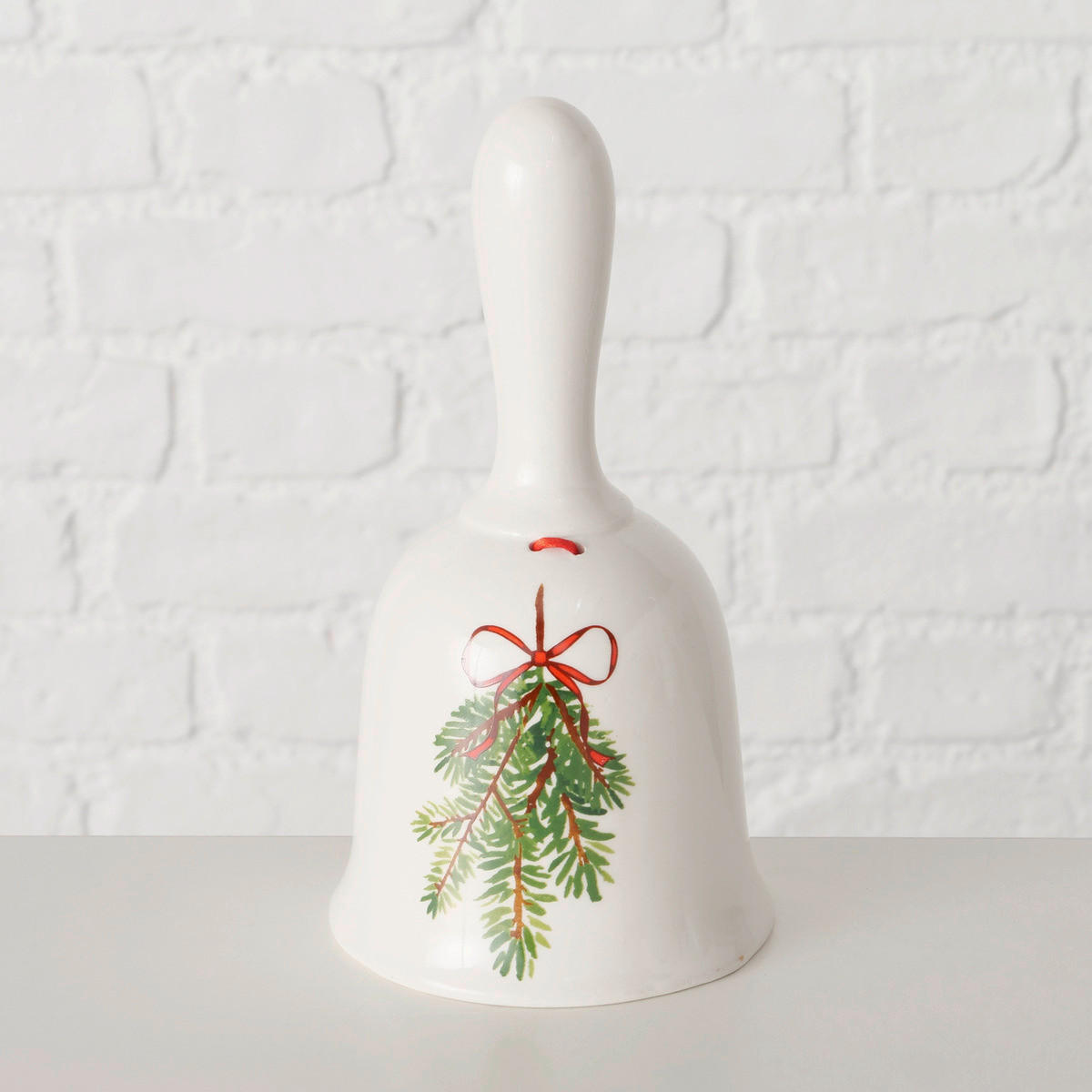 DEKOGLOCKE - Rot/Weiß, LIFESTYLE, Keramik (9/17cm)