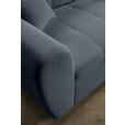 ECKSOFA Grau Plüsch  - Schwarz/Grau, KONVENTIONELL, Kunststoff/Textil (249/175cm) - Carryhome