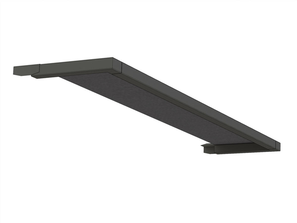 PAVILLON-DACHERWEITERUNG 300/7,6/60 cm Aluminium  - Basics, Textil/Metall (300/7,6/60cm) - Siena Garden