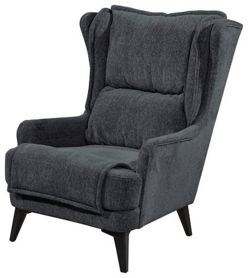 OHRENSESSEL Webstoff Anthrazit  - Anthrazit/Schwarz, MODERN, Kunststoff/Textil (86/104/109cm) - MID.YOU