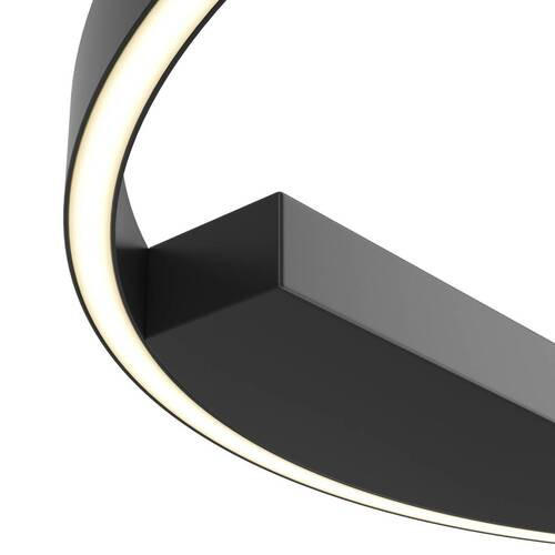 DECKENLEUCHTE Modern 60/3,5 cm   - Schwarz, Trend, Metall (60/3,5cm) - MAYTONI
