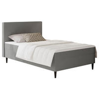 BOXBETT 120/200 cm  in Graphitfarben  - Graphitfarben/Schwarz, Konventionell, Textil (120/200cm) - P & B
