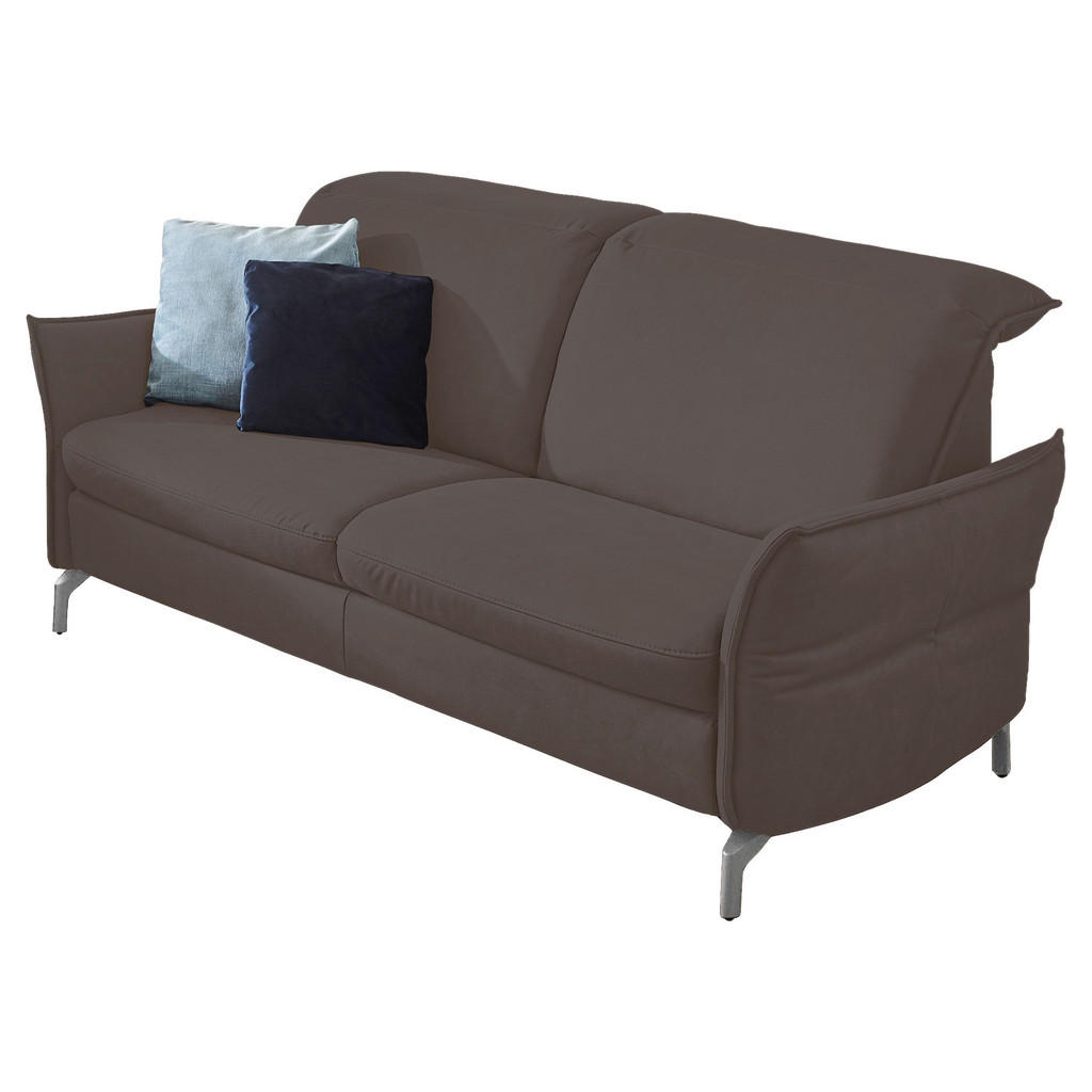 Thumbnail - Livetastic 2-Sitzer-Sofa, Grau, Textil, Füllung: Schaumstoff, 154x89x109 cm, Made in EU, Hocker erhältlich, motorische R...