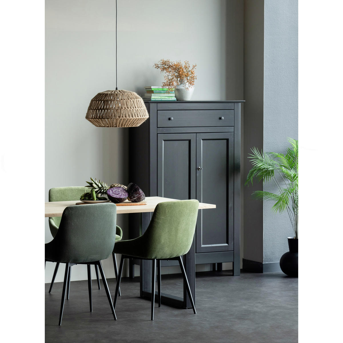 ESSTISCH in Holz 160/90/75 cm   - Schwarz/Naturfarben, MODERN, Holz (160/90/75cm) - Livetastic