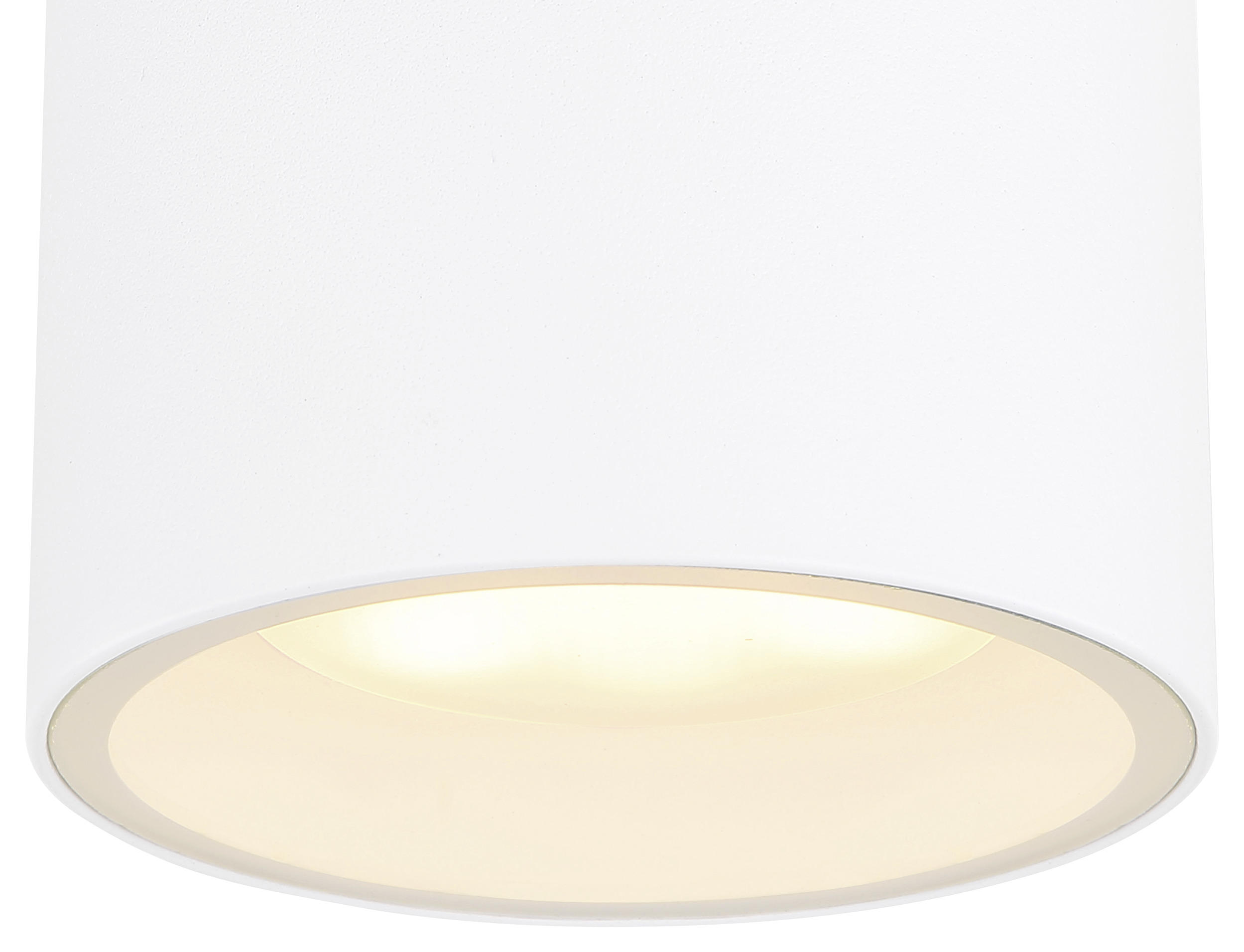 AUßENDECKENLEUCHTE Alcala 10,8/9,6 cm   - Klar/Weiß, Basics, Glas/Metall (10,8/9,6cm) - Globo