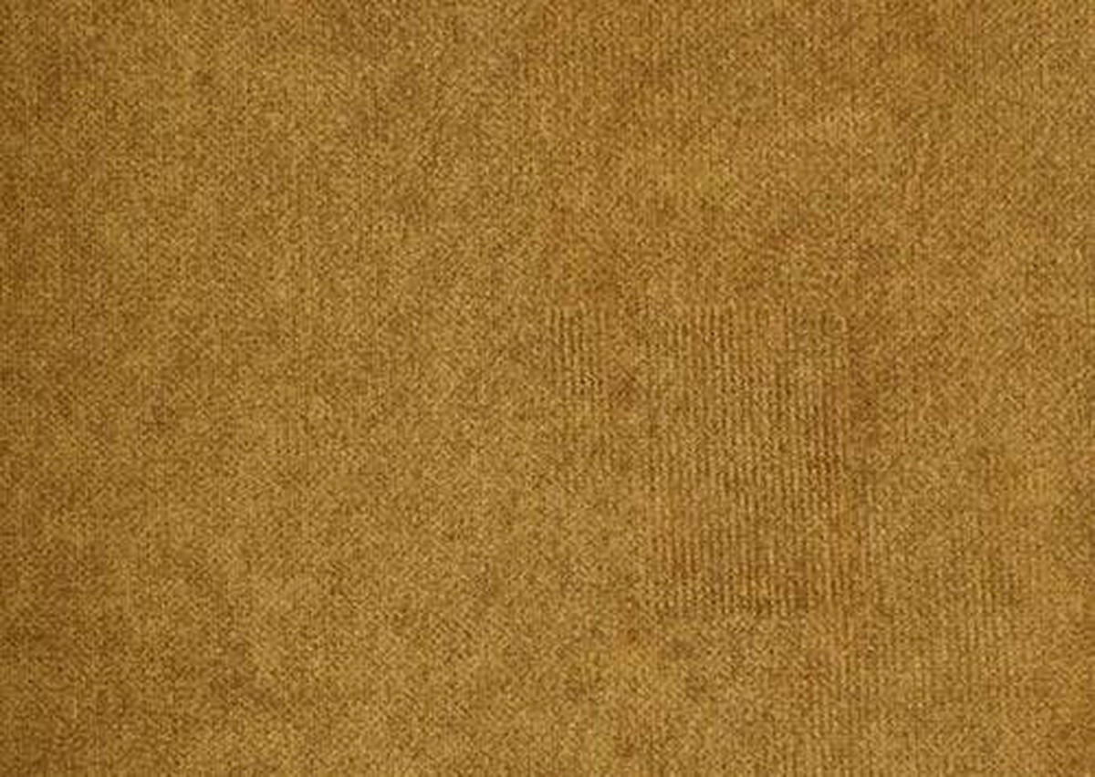 ECKSOFA Gelb, Goldfarben Velours  - Gelb/Goldfarben, Design, Textil/Metall (191/261cm) - Stylife