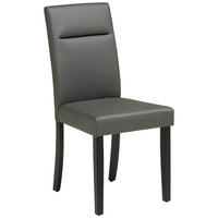 STUHL in Holz Schwarz, Dunkelgrau  - Dunkelgrau/Schwarz, Basics, Holz (57/96/44cm) - Livetastic