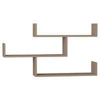 WANDREGAL 120/67/22 cm  - Beige, Design, Holzwerkstoff (120/67/22cm) - Livetastic