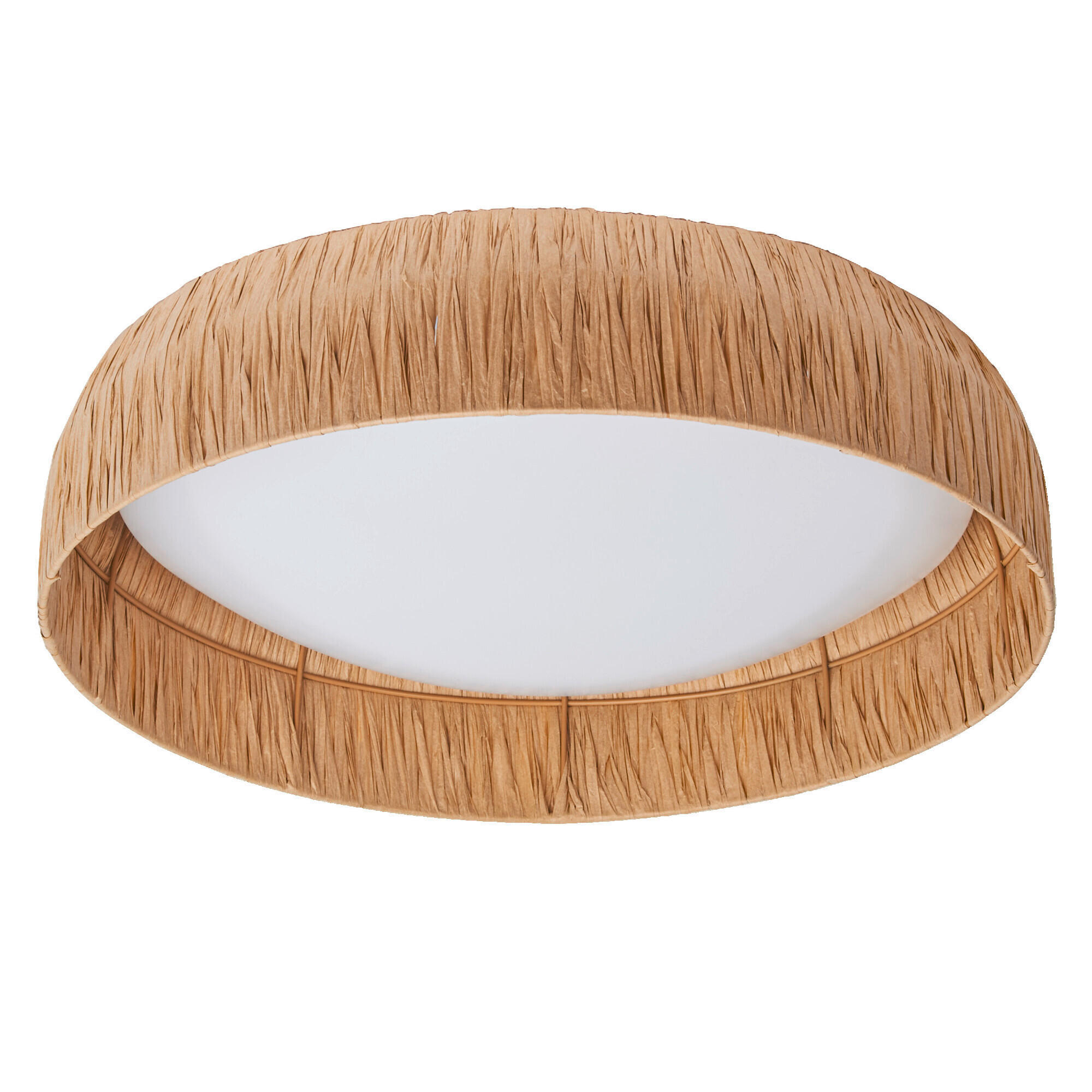 LED-DECKENLEUCHTE 50/13 cm   - Braun, Natur, Naturmaterialien/Metall (50/13cm) - Ledvance