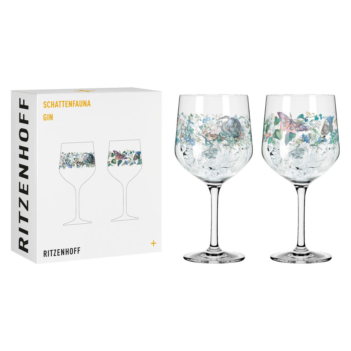 GINGLAS 720 ml 2-teilig  - Blau/Transparent, Design, Glas (10,7/21,8cm) - Ritzenhoff