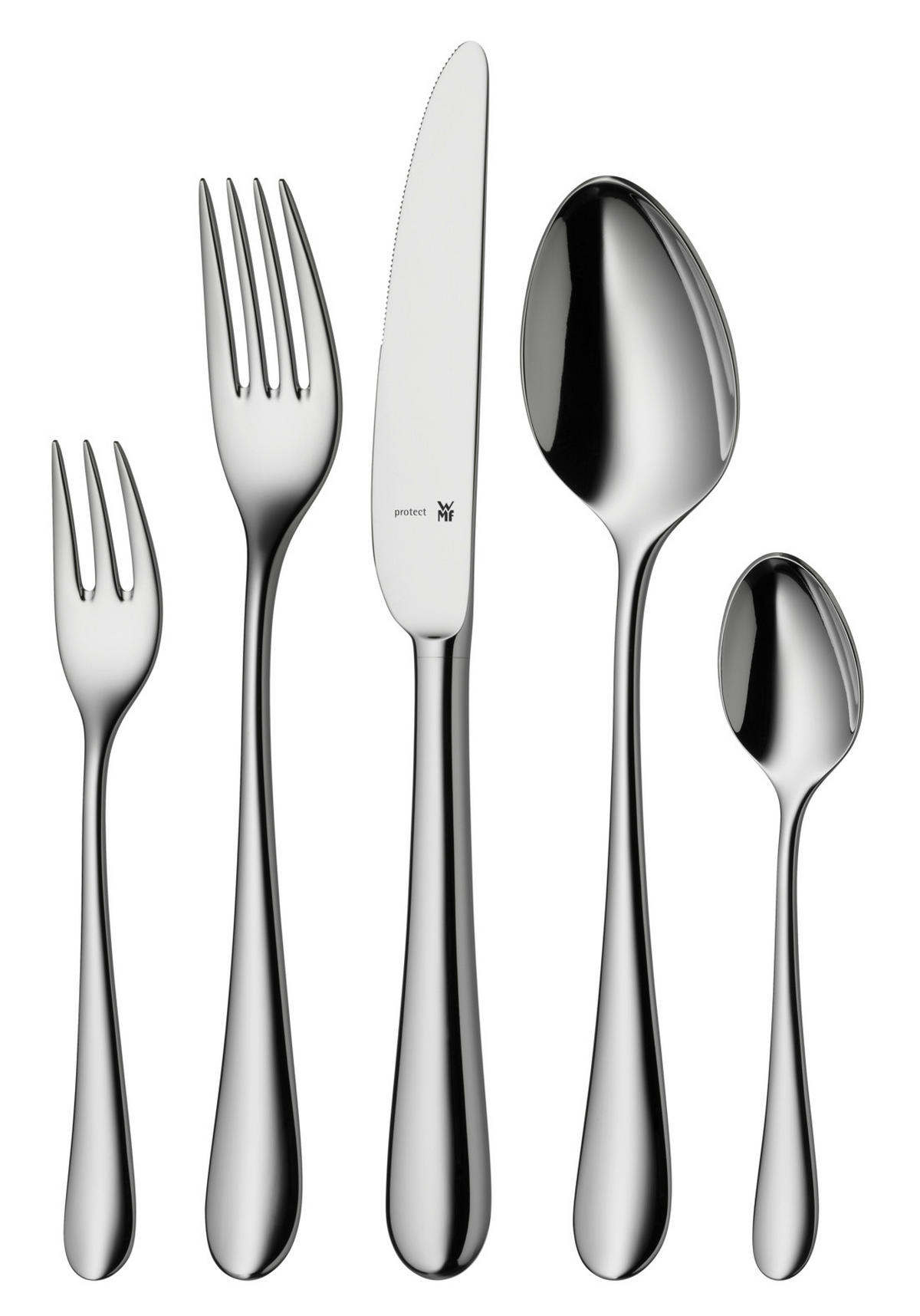 BESTECKSET Merit  66-teilig  - Edelstahlfarben, Design, Metall - WMF
