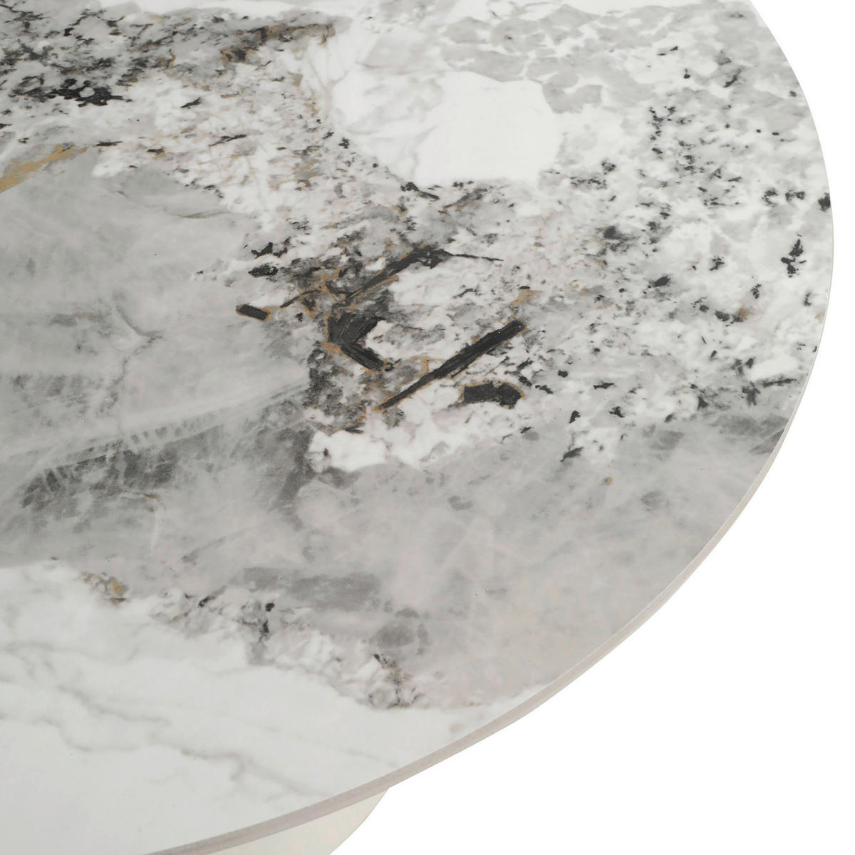 KONFERENČNÍ STOLEK, bílá,  - bílá, Design, kov/keramika (70/41cm) - Carryhome