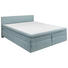 BOXSPRINGBETT 180/200 cm in Blau, Silberfarben - Blau/Silberfarben, Basics, Holzwerkstoff/Kunststoff (180/200cm) - Carryhome BOXSPRINGBETT 180/200 cm in Blau, Silberfarben - Blau/Silberfarben, Basics, Holzwerkstoff/Kunststoff (180/200cm) - Carryhome