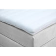 BOXSPRINGBETT 160/200 cm  in Weiß  - Schwarz/Weiß, KONVENTIONELL, Textil/Metall (160/200cm) - Carryhome