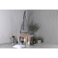 HÄNGFÅTÖLJ   132/205/130 cm  - grå/svart, Klassisk, plast (132/205/130cm) - Gardenson