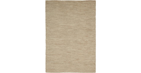 HANDWEBTEPPICH 60/120 cm Happy Weiß  - Weiß, KONVENTIONELL, Textil (60/120cm) - Boxxx