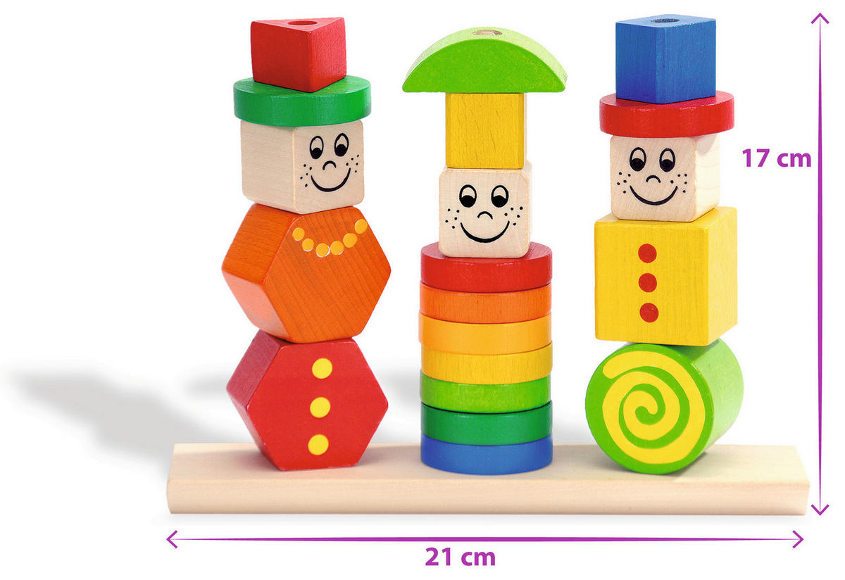 STECKWÜRFEL  - Multicolor, Basics, Holz - Simba