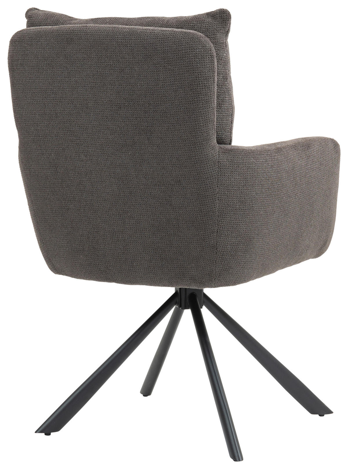 ARMLEHNSTUHL  in Eisen  - Dunkelgrau/Anthrazit, KONVENTIONELL, Textil/Metall (60/95/67cm) - MID.YOU