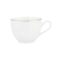 KAFFEKOPP   250 ml  - vit/guldfärgad, Klassisk, keramik (0,25l) - Seltmann Weiden