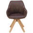 STUHL in Holz, Leder Eichefarben, Dunkelbraun - Eichefarben/Dunkelbraun, Design, Leder/Holz (60/83/50/65cm) - Landscape STUHL in Holz, Leder Eichefarben, Dunkelbraun - Eichefarben/Dunkelbraun, Design, Leder/Holz (60/83/50/65cm) - Landscape