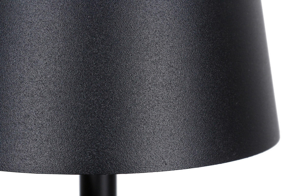 LED-TISCHLEUCHTE 13/29/13 cm   - Schwarz/Naturfarben, Design, Holz/Metall (13/29/13cm) - P & B