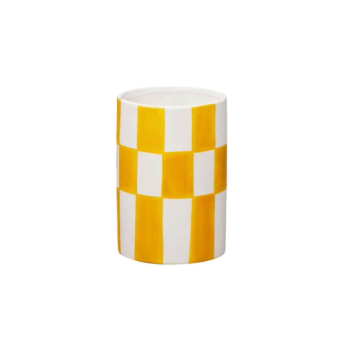 VASE 16 cm  - Orange/Weiß, Design, Keramik (11/16cm) - Ambia Home