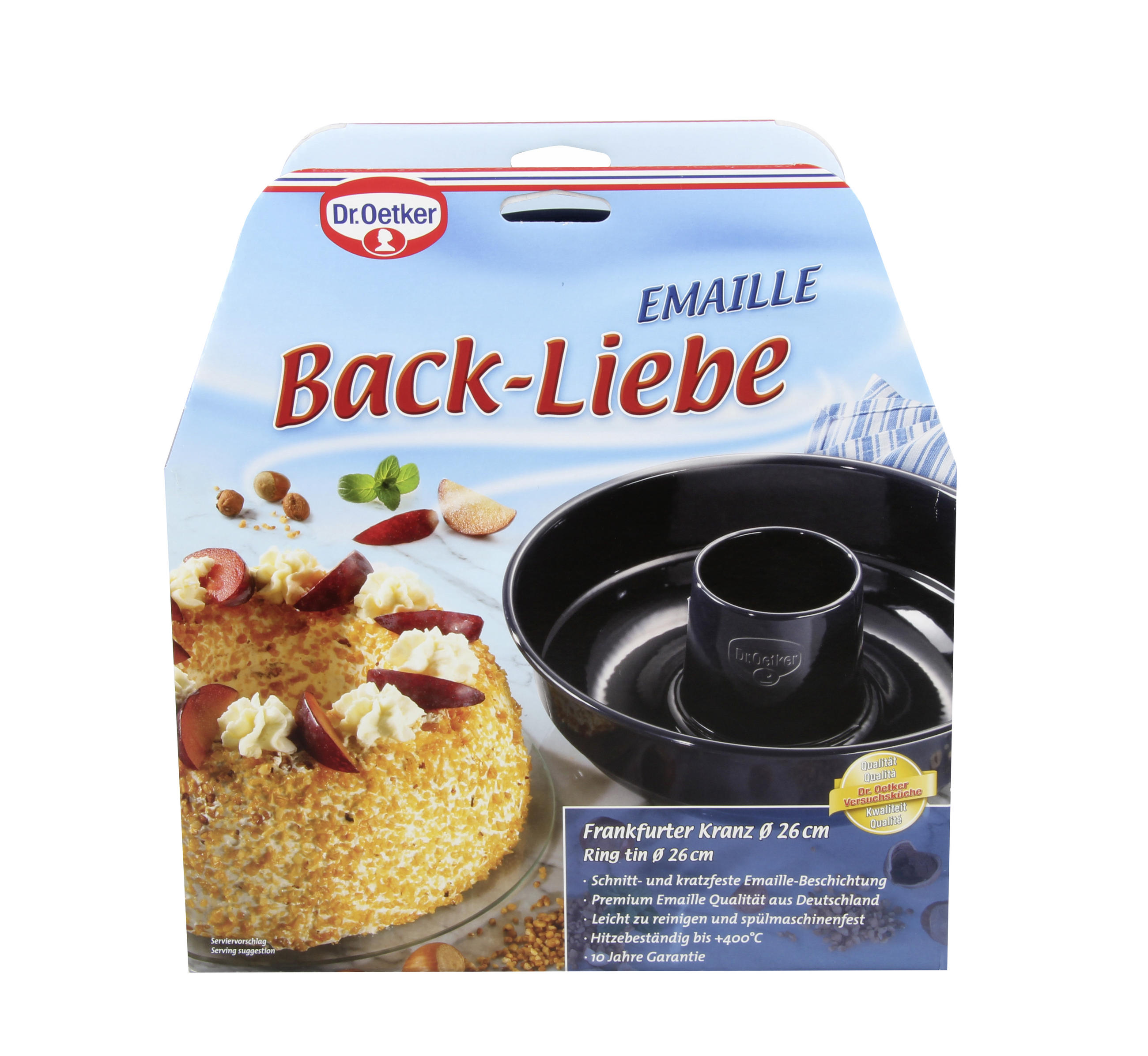 FRANKFURTER-KRANZ-FORM  - Blau, Metall (26/8cm) - Dr.Oetker