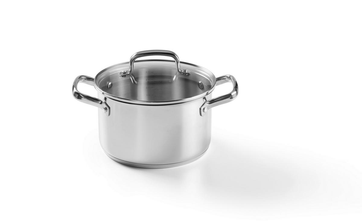 SET ŠERPI 4 dela  - prozirna/boja nerđajućeg čelika, Osnovno, staklo/metal - Homeware Profession.