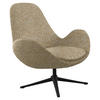 SESSEL in Chenille Honig  - Schwarz/Honig, Design, Textil/Metall (88/89/80cm) - home24