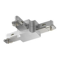 SCHIENENSYSTEM-VERBINDER m6 HV Track 6 10,7/6,5/2,2 cm   - Nickelfarben, Basics, Metall (10,7/6,5/2,2cm) - Fischer & Honsel