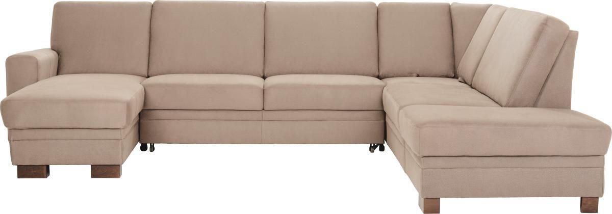 WOHNLANDSCHAFT Braun  - Braun, Design, Holz/Textil (163/319/241cm) - Beldomo System