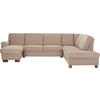 WOHNLANDSCHAFT Braun  - Braun, Design, Holz/Textil (163/319/241cm) - Beldomo System