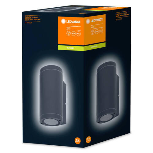 AUßENWANDLEUCHTE Endura Classic Beam Updown 10,4/9,2/20 cm   - Anthrazit, Basics, Glas/Metall (10,4/9,2/20cm) - Ledvance