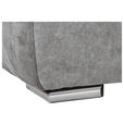 ECKSOFA Grau Velours  - Chromfarben/Grau, KONVENTIONELL, Kunststoff/Textil (247/247cm) - Carryhome