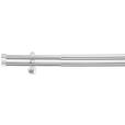 VORHANGSCHIENE - Grau Hochglanz, Basics, Metall (280/13,5/4,7cm) - Homeware