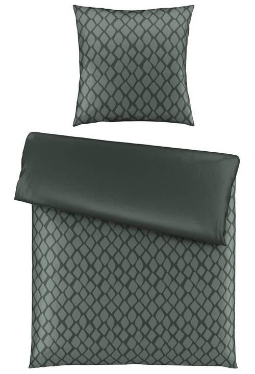 WENDEBETTWÄSCHE SNAKO Satin 155/220 cm  - Grün, Design, Textil (155/220cm) - Dieter Knoll