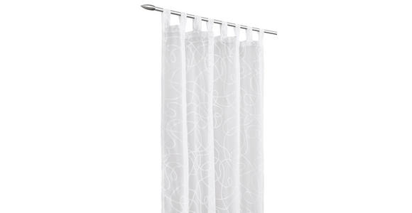 SCHLAUFENVORHANG transparent  - Weiß, KONVENTIONELL, Textil (140/245cm) - Boxxx