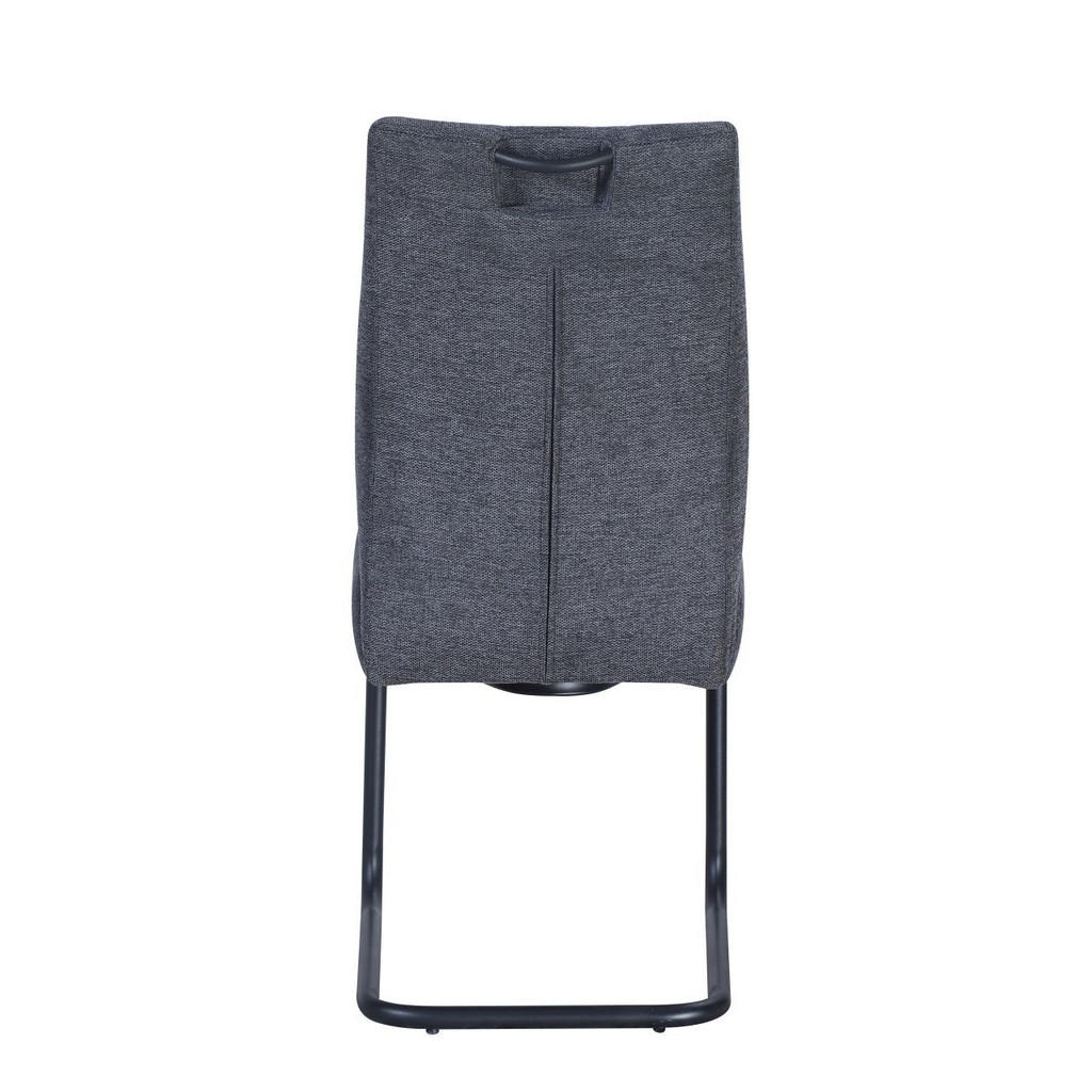 Thumbnail - Hom`in Schwingstuhl, Anthrazit, Schwarz, Metall, Textil, Rundrohr, C-Form, 44x97x61 cm, mit Griff, Esszimmer, Stühle, Es...