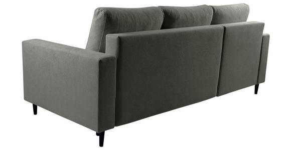 ECKSOFA  in Struktur Dunkelbraun  - Dunkelbraun/Schwarz, MODERN, Holz/Kunststoff (145/230cm) - Carryhome