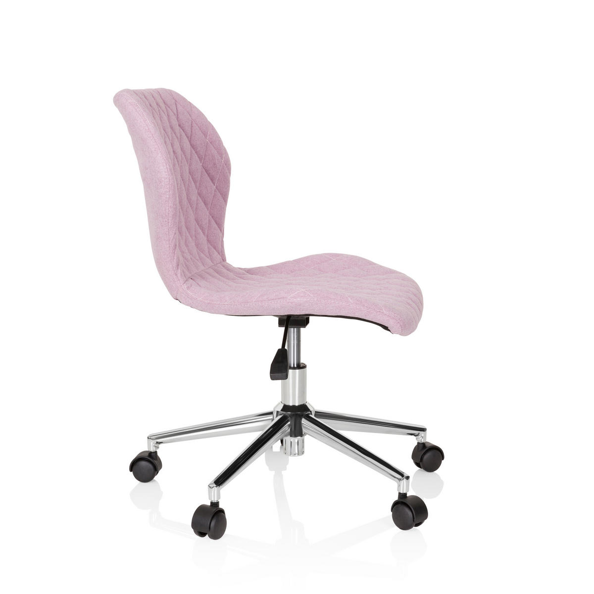 OTOČNÁ ŽIDLE PRO MLÁDEŽ, růžová - růžová, Basics, textil/plast (47/73-83/43cm) - MID.YOU