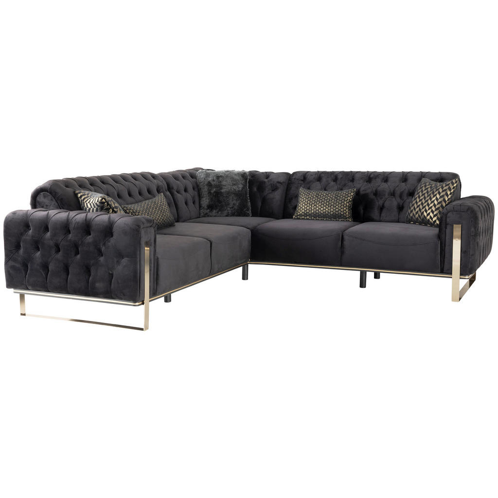 Livetastic ROHOVÁ SEDAČKA, textil, čierna