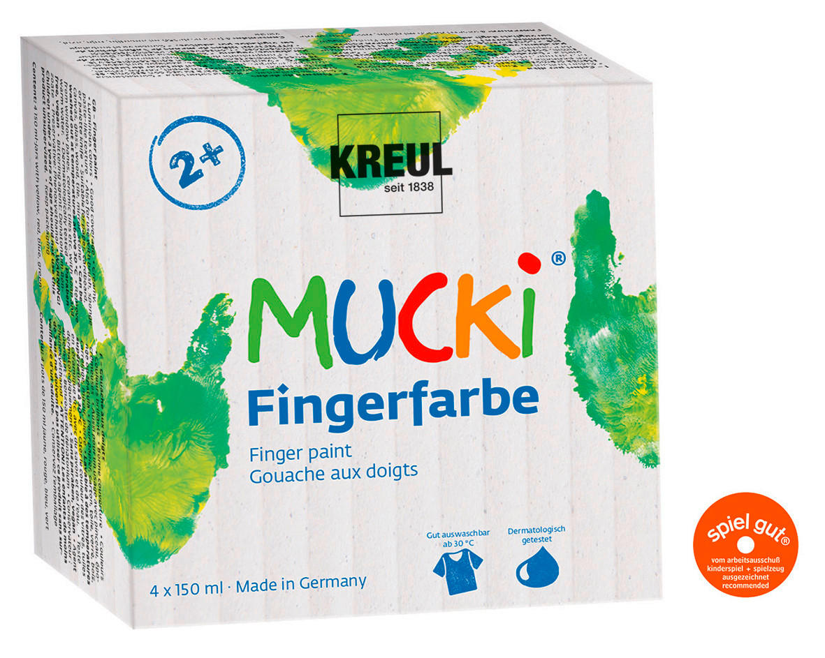 ACRYLFARBE - Blau/Gelb, KONVENTIONELL (14/6,5/14cm)