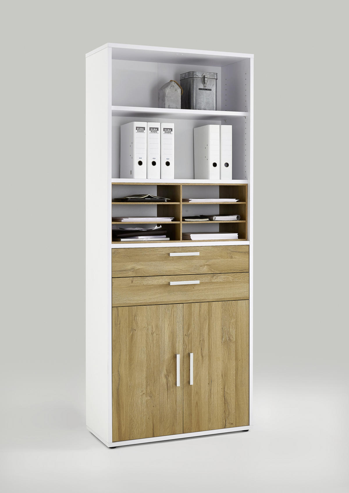FRONTENSET - Alteiche/Eichefarben, MODERN, Holzwerkstoff (84/106/35cm) - Carryhome