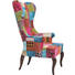 OHRENSESSEL Multicolor - Multicolor/Braun, Design, Holz/Textil (69/134/86cm) - KARE-Design