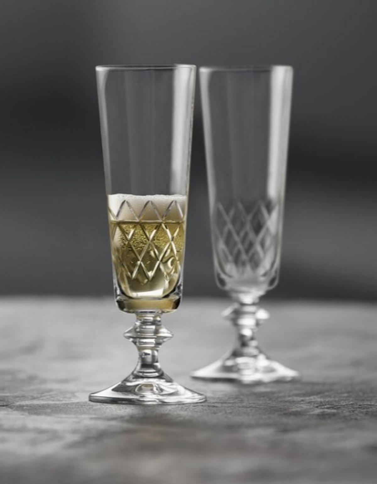 CHAMPAGNEGLAS 2 delar  - Basics, glas
