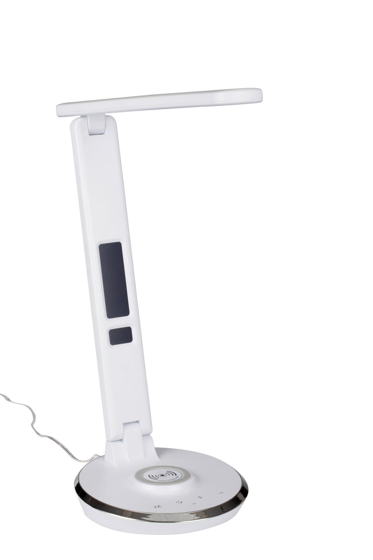 LAMPA NA PSACÍ STŮL, dotykový stmívač, 28/16/48,8 cm - bílá/černá, Konvenční, plast (28/16/48,8cm) - Novel