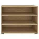 REGAL Eichefarben  - Eichefarben/Schwarz, KONVENTIONELL, Holzwerkstoff/Kunststoff (91/67/40cm) - Hom`in